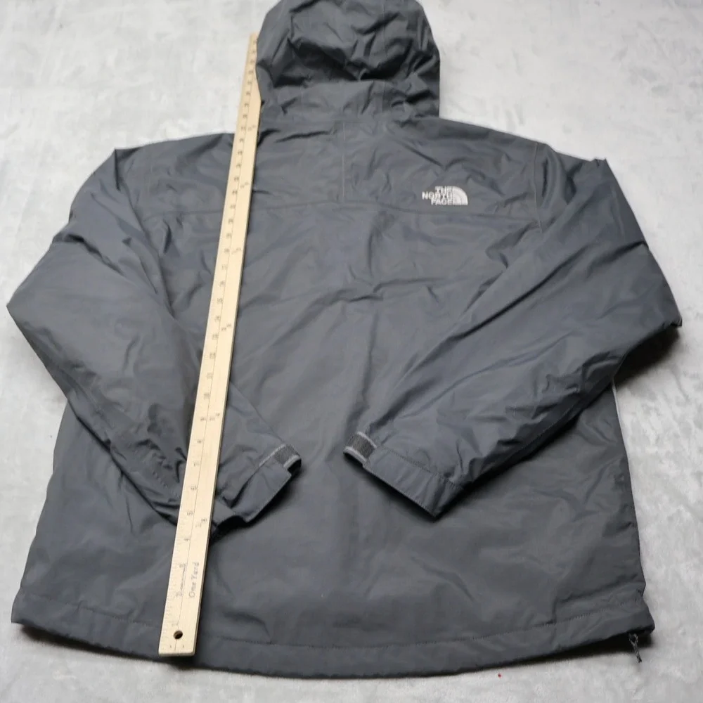 North Face Rain Jacket Mens Small Black Waterproof Hiking Gorpcore Wind Rain